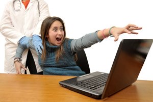 התמכרות למסכים (אילוסטרציה)