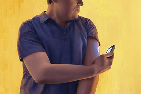 בדיקת סוכר בלי דקירה. צילום: יח"צ